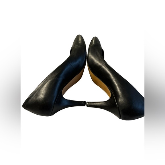 Vince Camuto Black Leather 3” pumps SZ 6.5‎ SZ 7 - Picture 6 of 13
